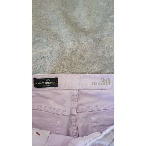 J. Crew Chopped Matchstick Lilac Purple Capri - Picture 3 of 4
